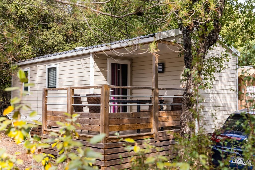 Mobil-Home terrasse bois