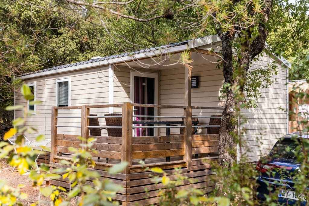 Mobil-Home terrasse bois